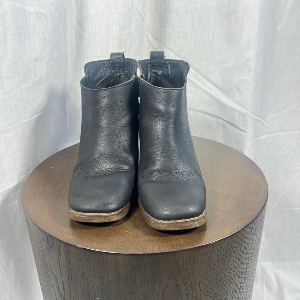 Crown Vintage Hashel Ankle Boots in Black Leather - Size 6 - Picture 4 of 9